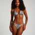 Cheeky Tanga Bikinibroekje Doha Zebra, Wit