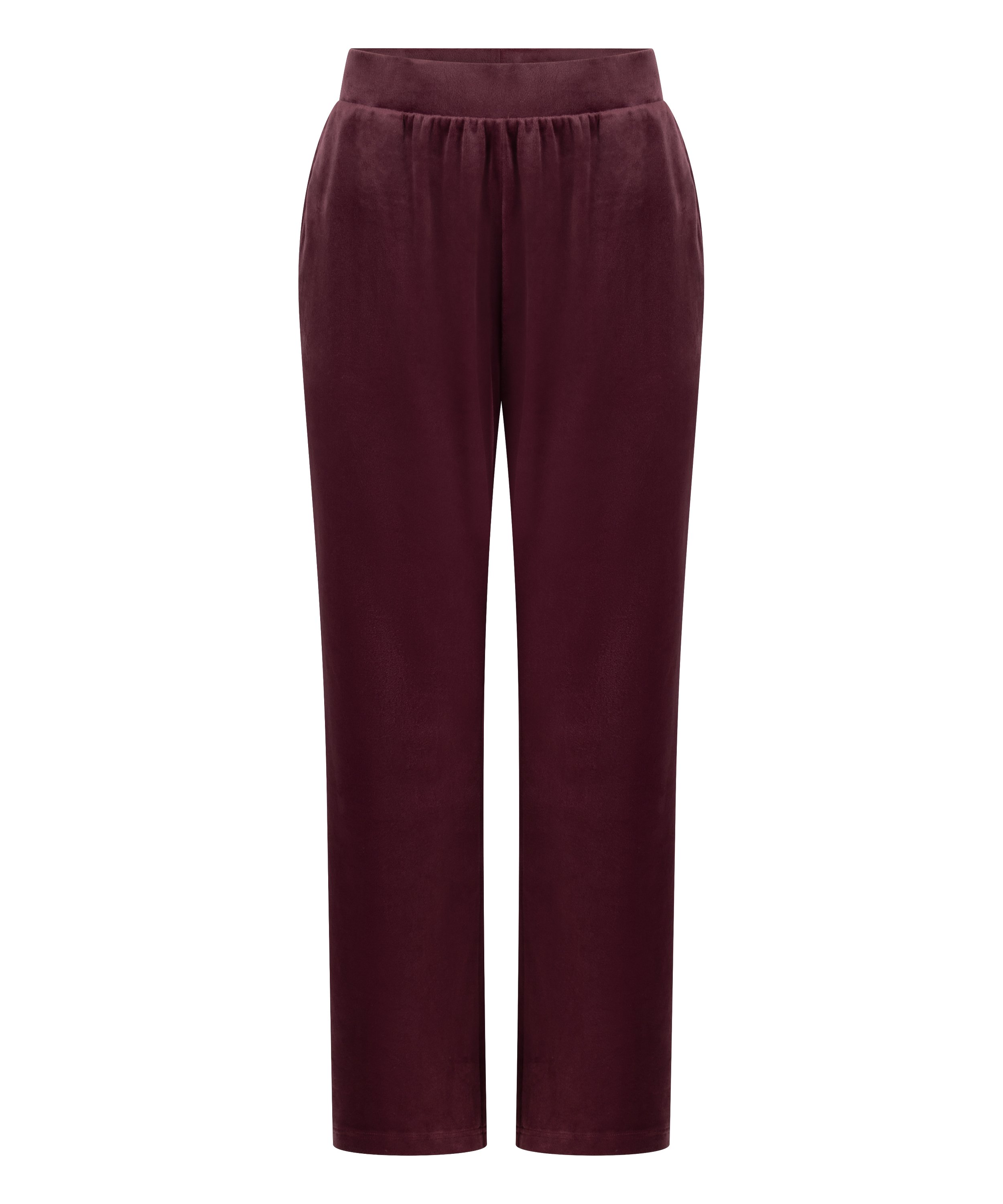 Pantalon de pyjama velours, Rouge, main