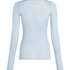 super soft Boothals shirt met Cashmere, Blauw