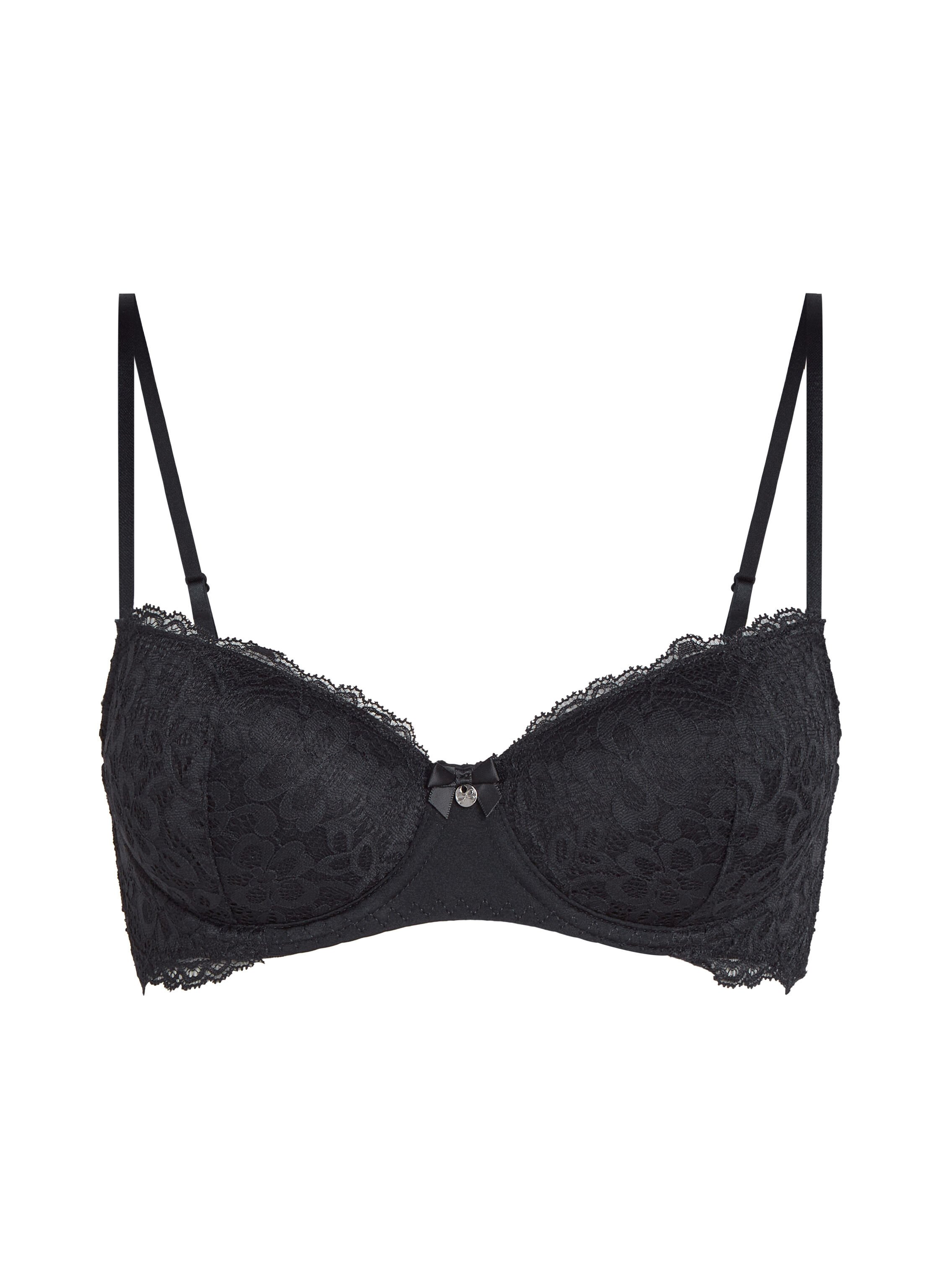 Soutien-gorge &agrave; armatures pr&eacute;form&eacute; Marine, Noir