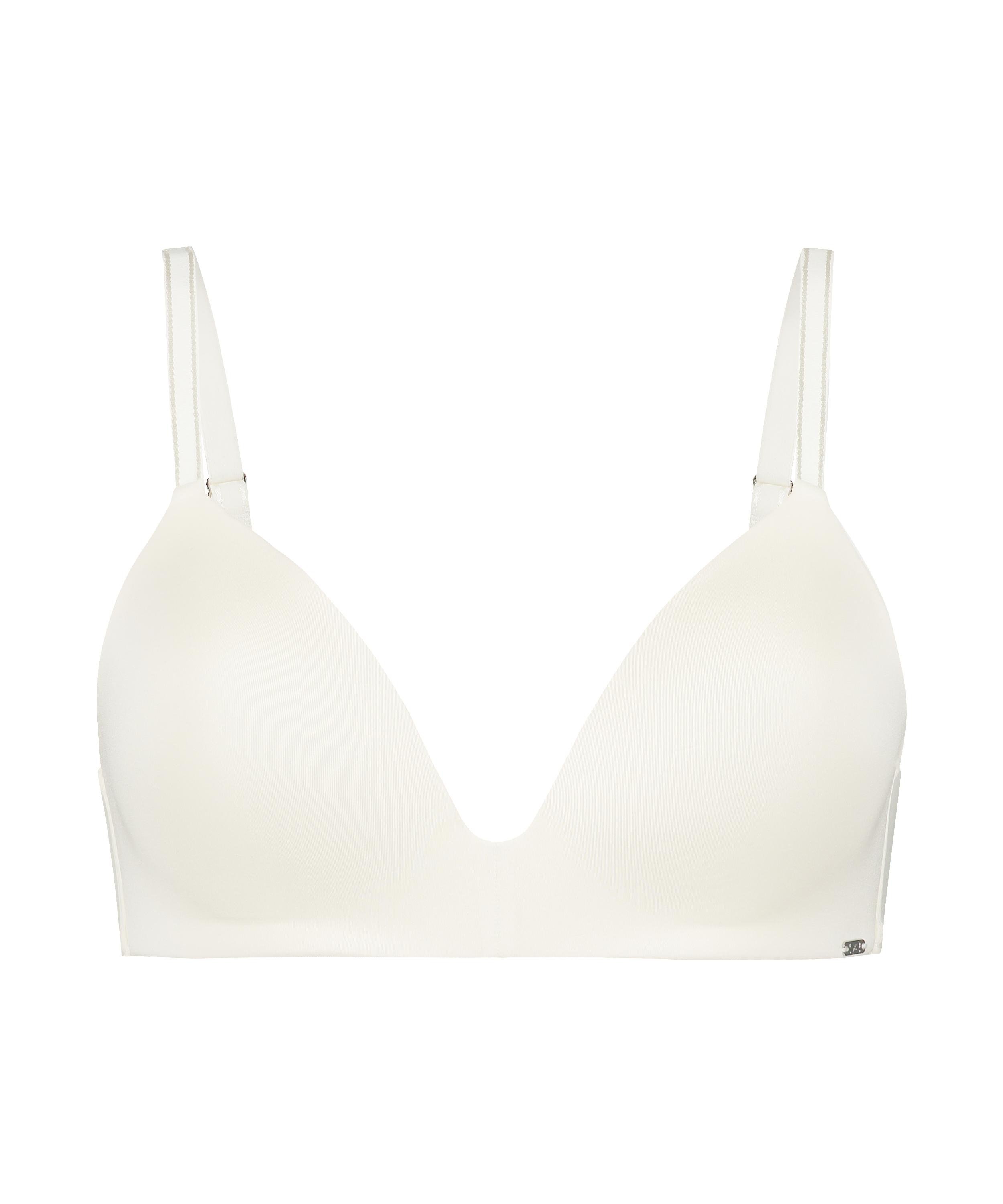 Soutien-gorge sans armatures pr&eacute;form&eacute; Mona, Blanc, main