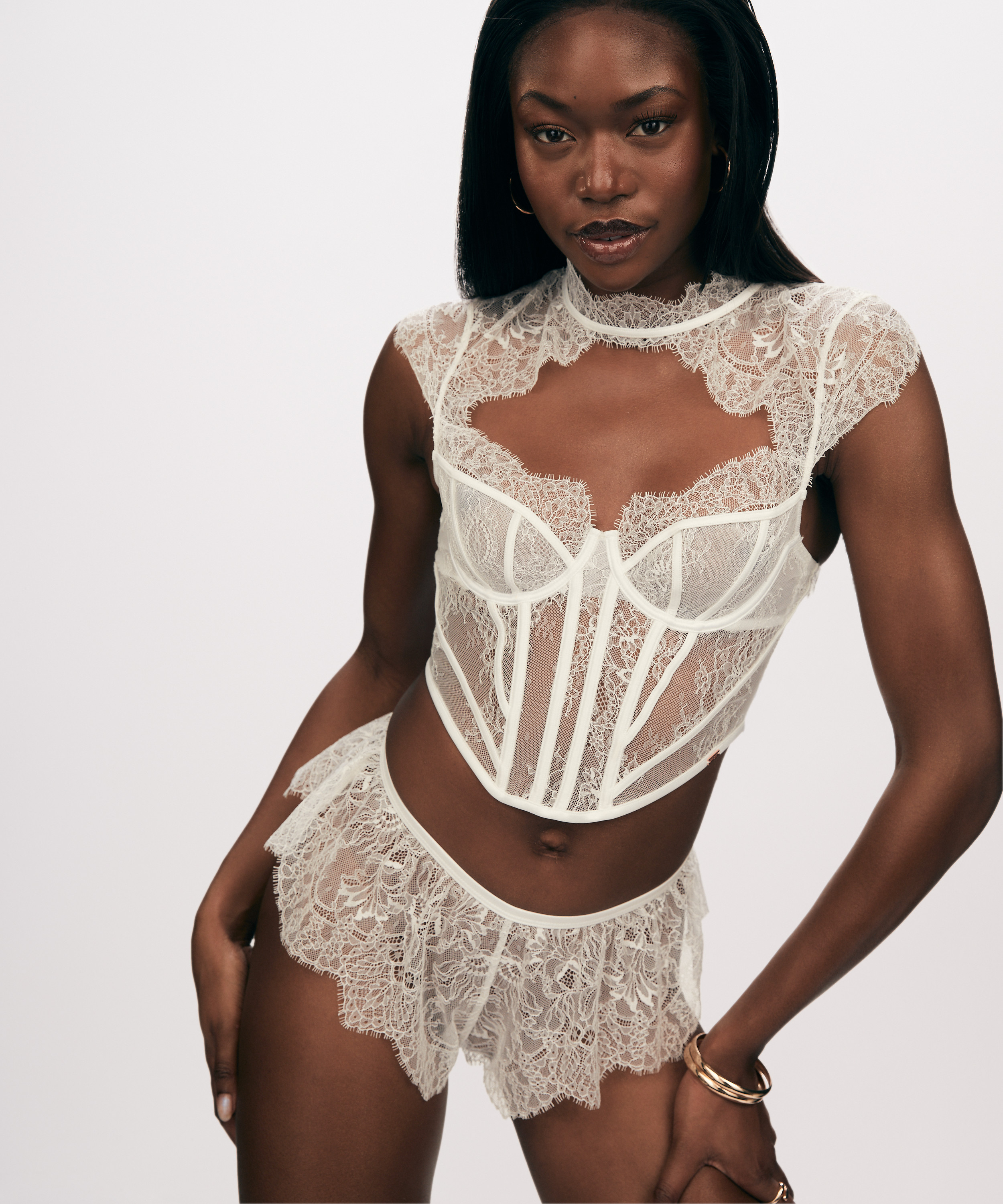 Top Lace Camille, Wit, main