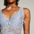 Slipdress Nora Lace, Blauw