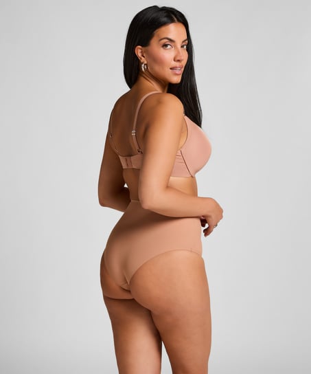 Soutien-gorge &agrave; armatures pr&eacute;form&eacute; push-up Smooth, Brun