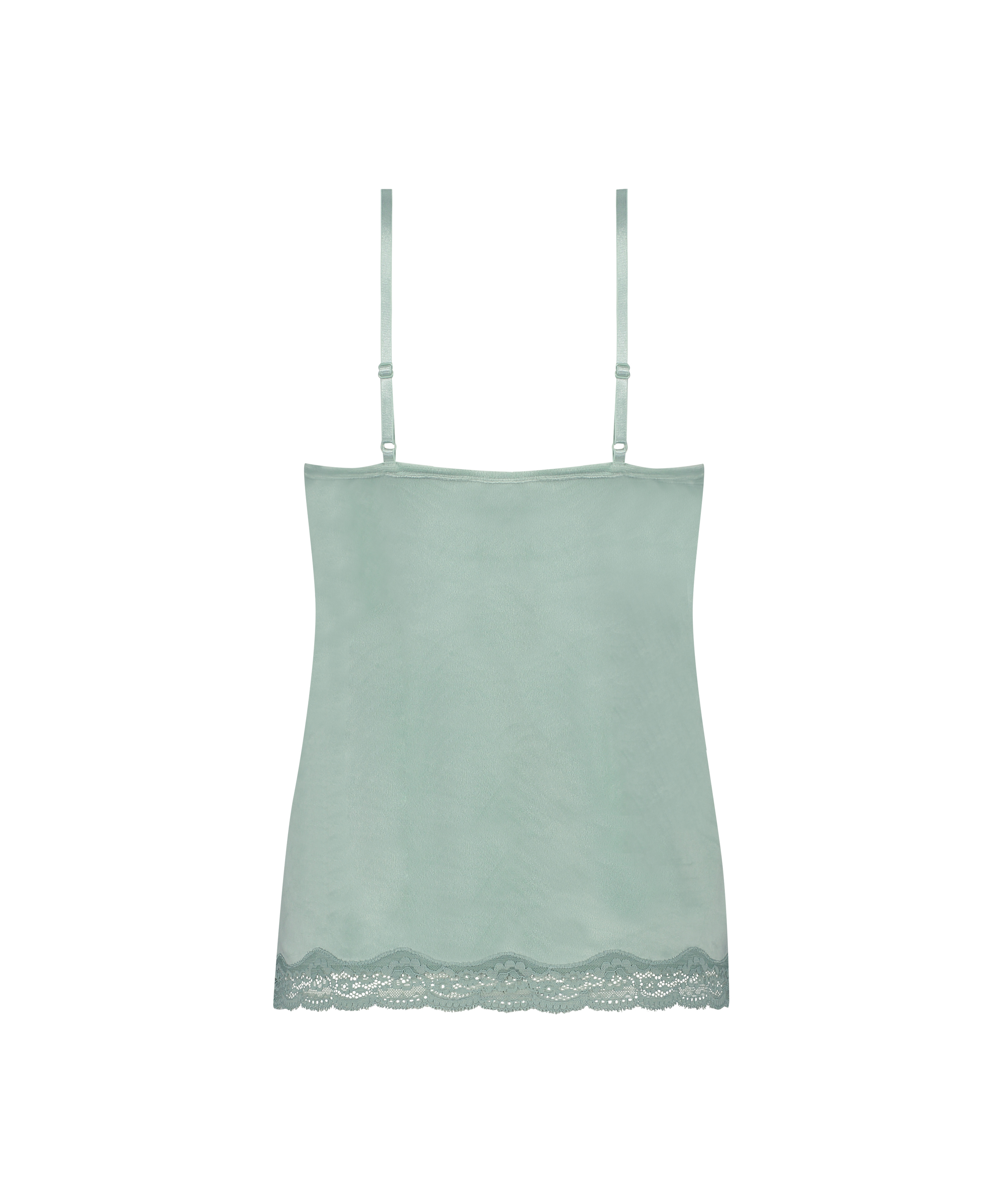 Cami top Velours Lace, Groen, main