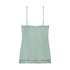Cami top Velours Lace, Groen