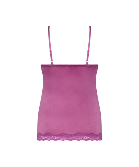 Cami top Velours Lace, Paars