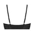 Voorgevormde longline beugel bh Luna, Zwart