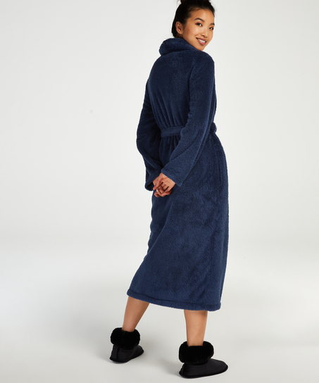 Badjas Fleece, Blauw