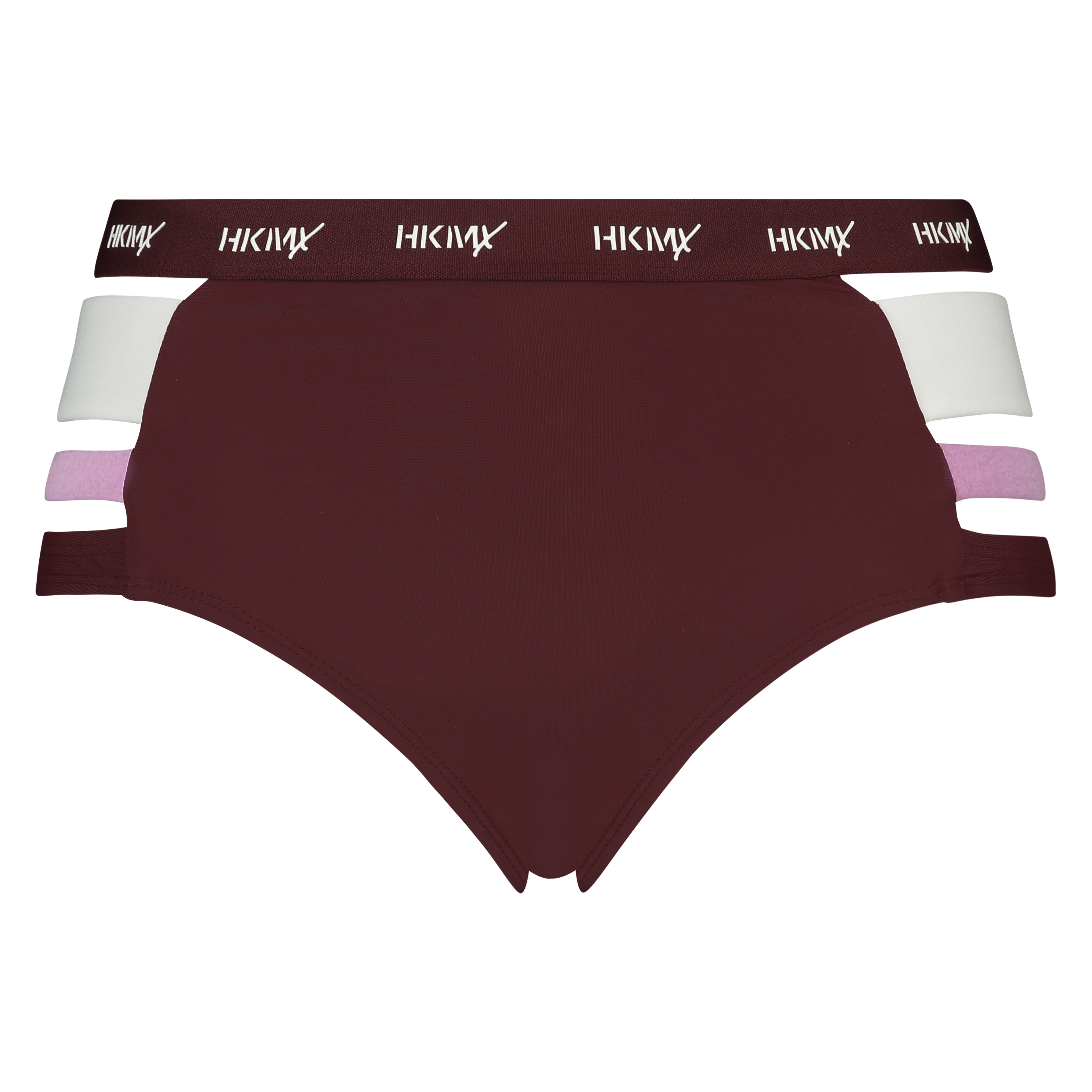 HKMX Hoog cheeky bikinibroekje, Rood, main