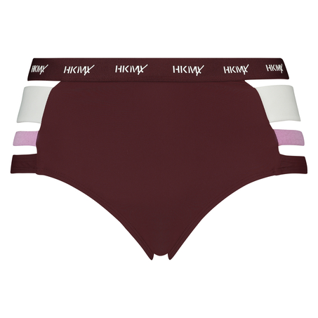 HKMX Hoog cheeky bikinibroekje, Rood