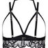 Open bralette Olivia, Zwart