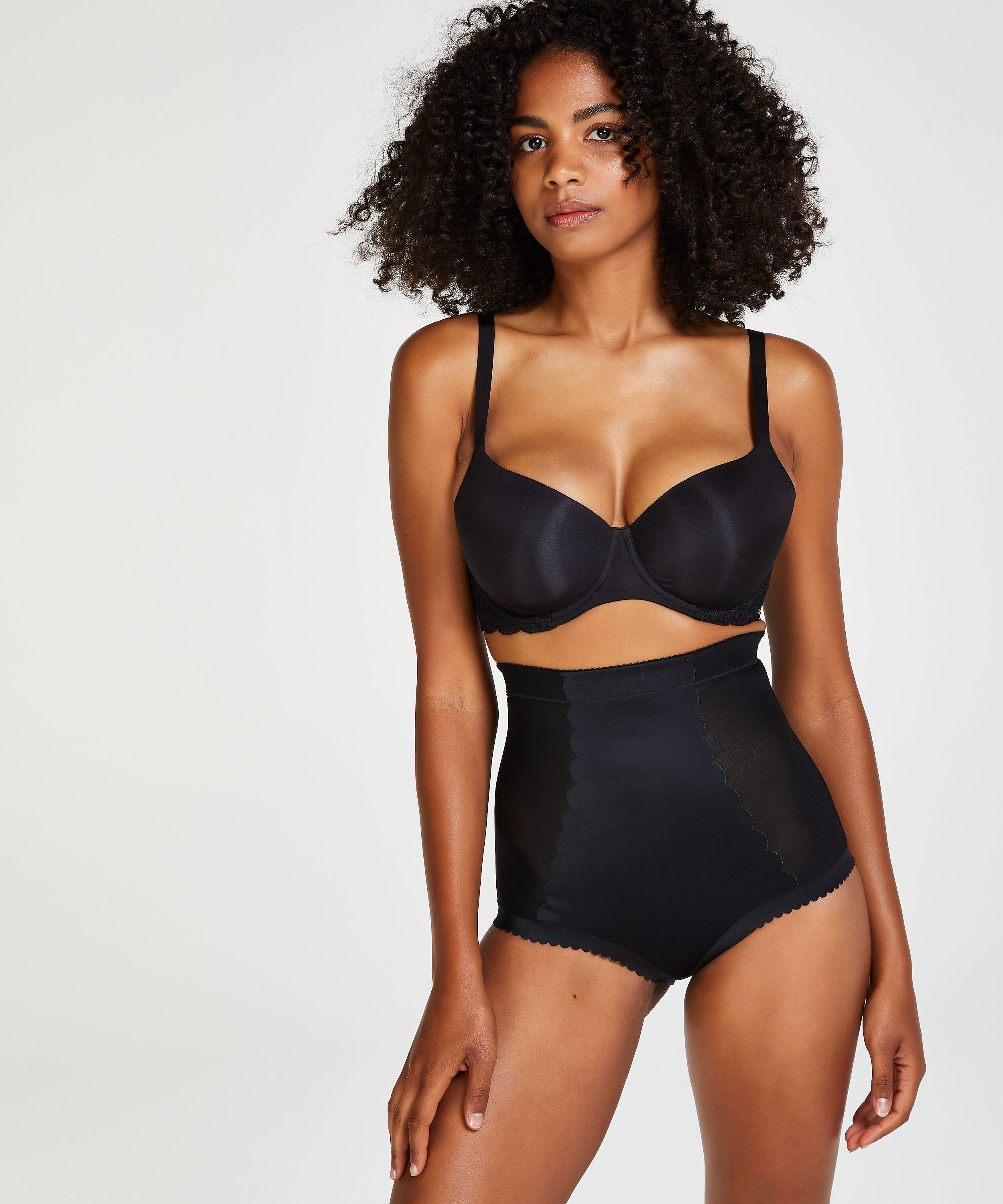 Corrigerende hoge tailleslip - Level 3, Zwart
