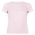 Haut de pyjama manches courtes rib crew neck, Rose