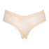 Slip br&eacute;silien V-shape mesh, Rose