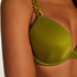 Voorgevormde push-up beugel bikinitop Palm, Groen