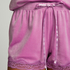 Shorts Velours Lace, Roze