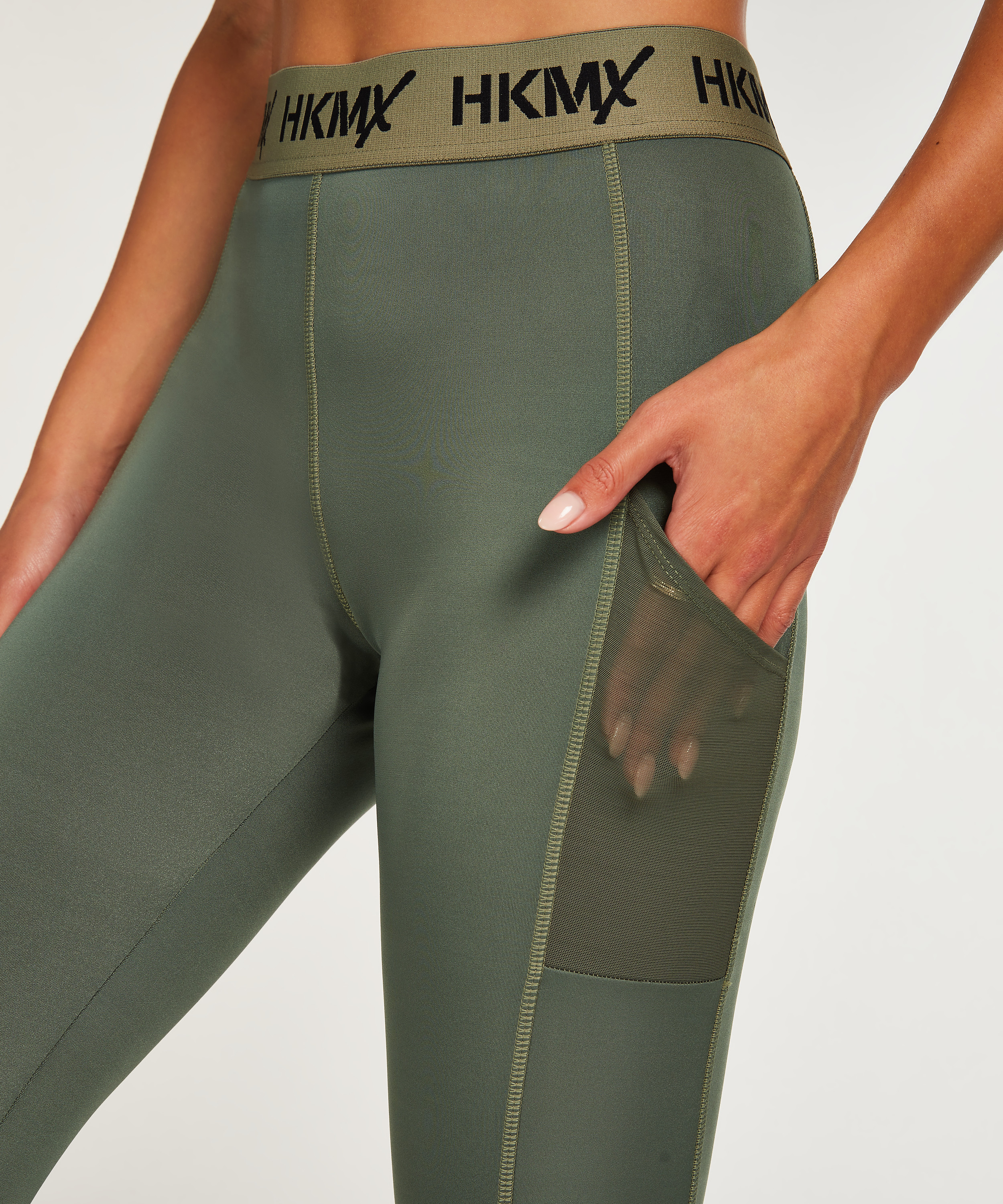 HKMX Regular waisted sport legging, Groen, main