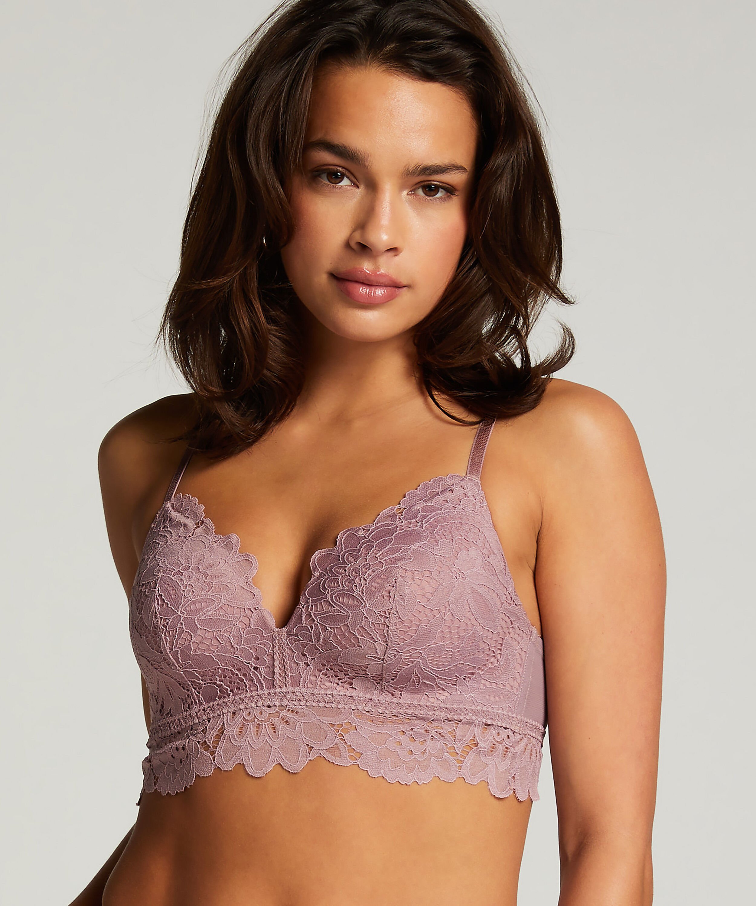 Soutien-gorge préformé sans armatures longline Shiloh, Pourpre