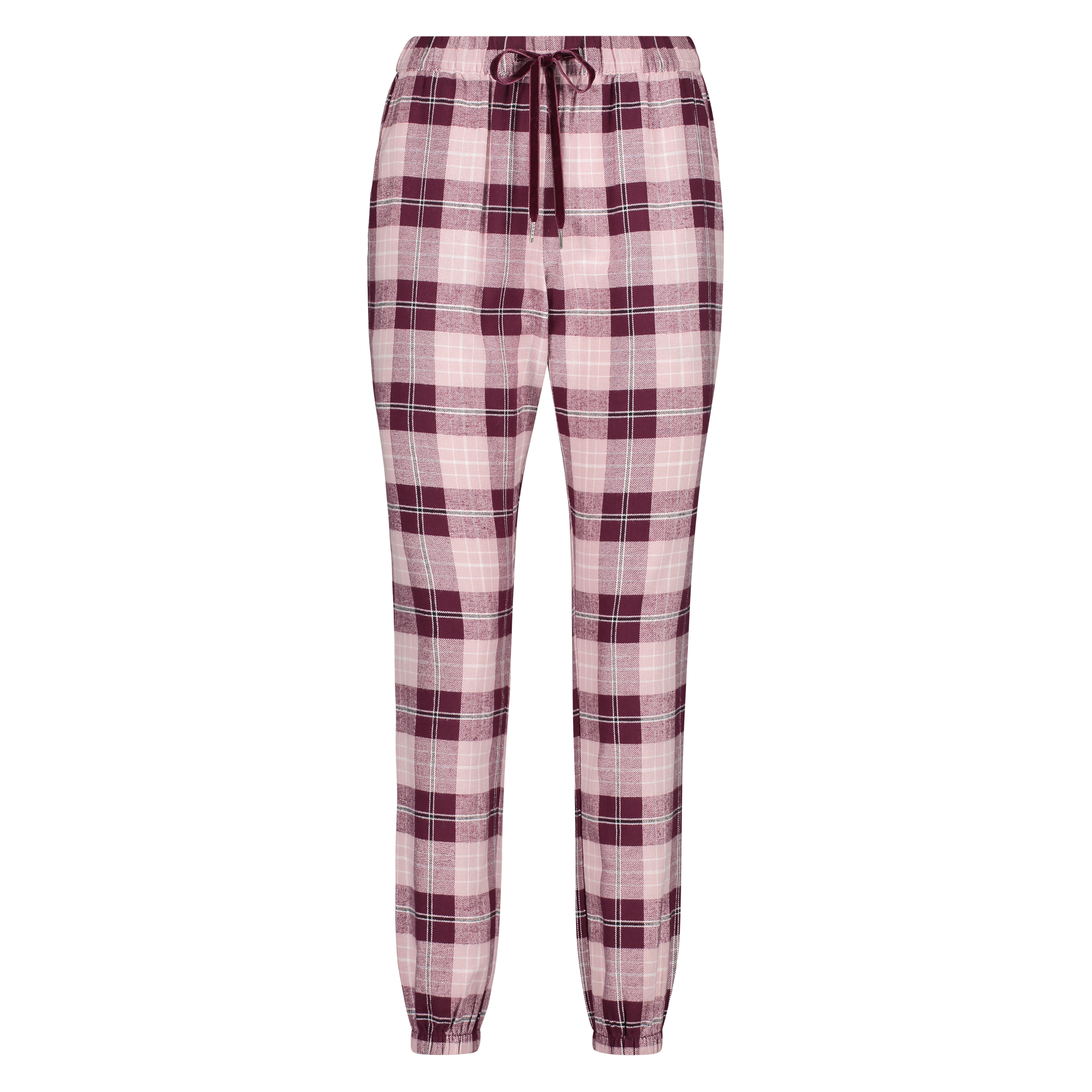 Pyjamabroek Twill check, Paars, main
