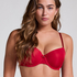 Soutien-gorge &agrave; armatures pr&eacute;form&eacute; Demi, Rouge