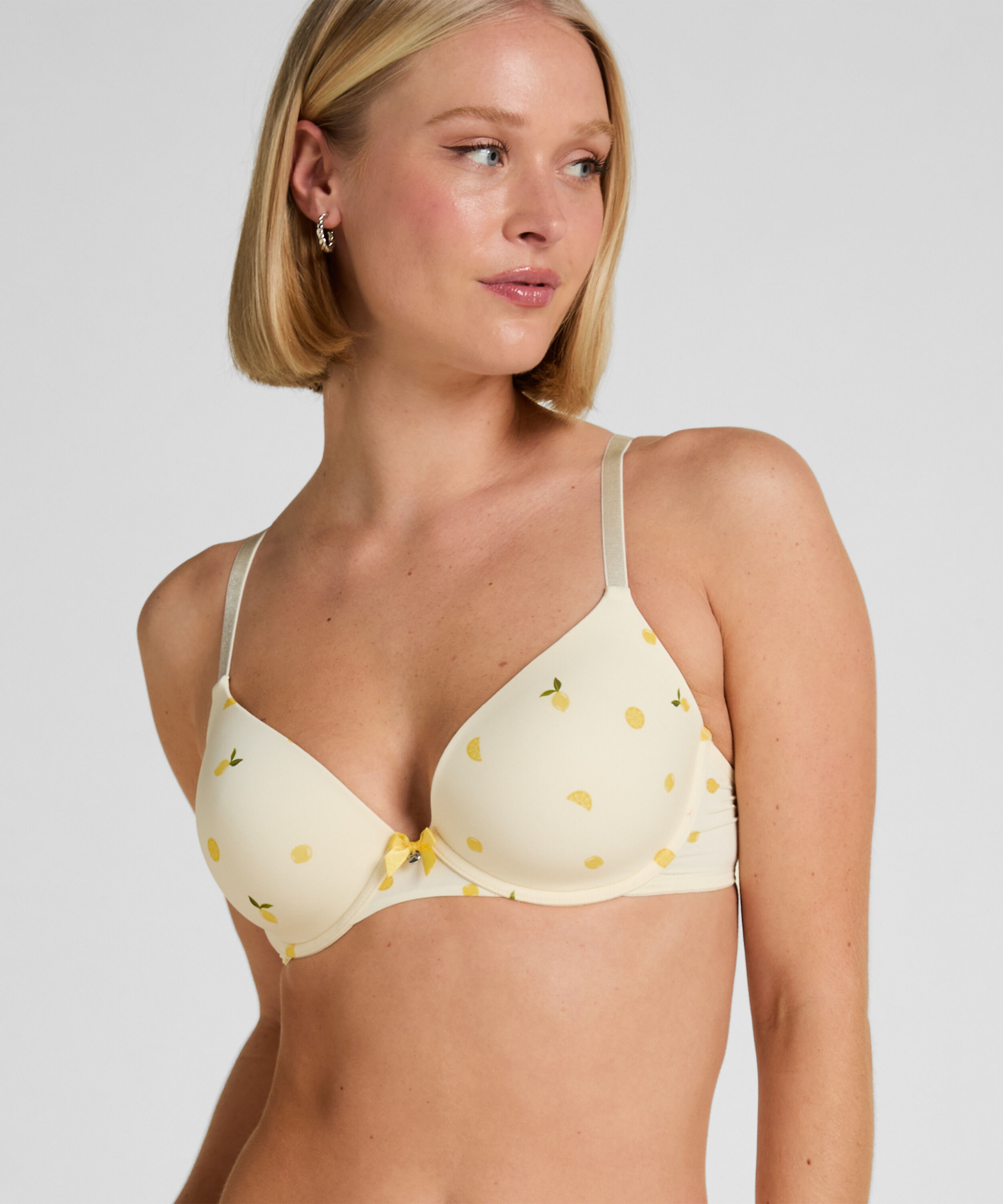 Voorgevormde beugel bh Plunge, Wit