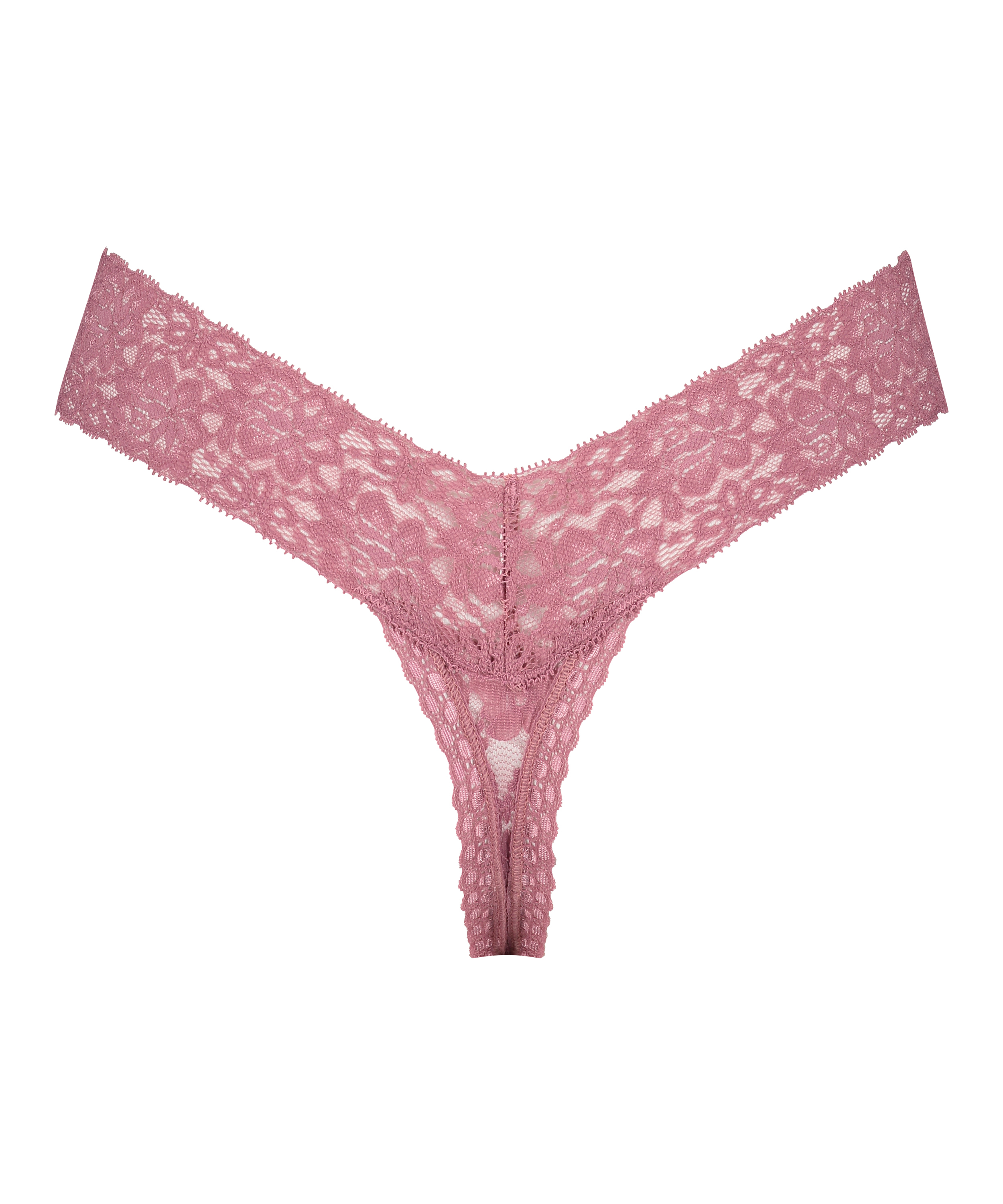 String en V taille extra basse, Pourpre, main