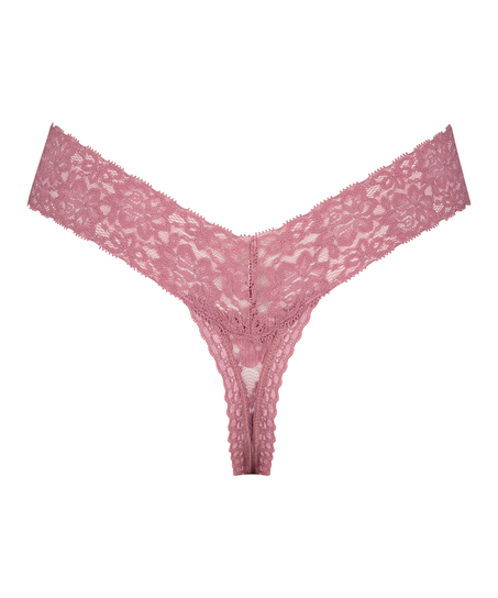 String en V taille extra basse, Pourpre