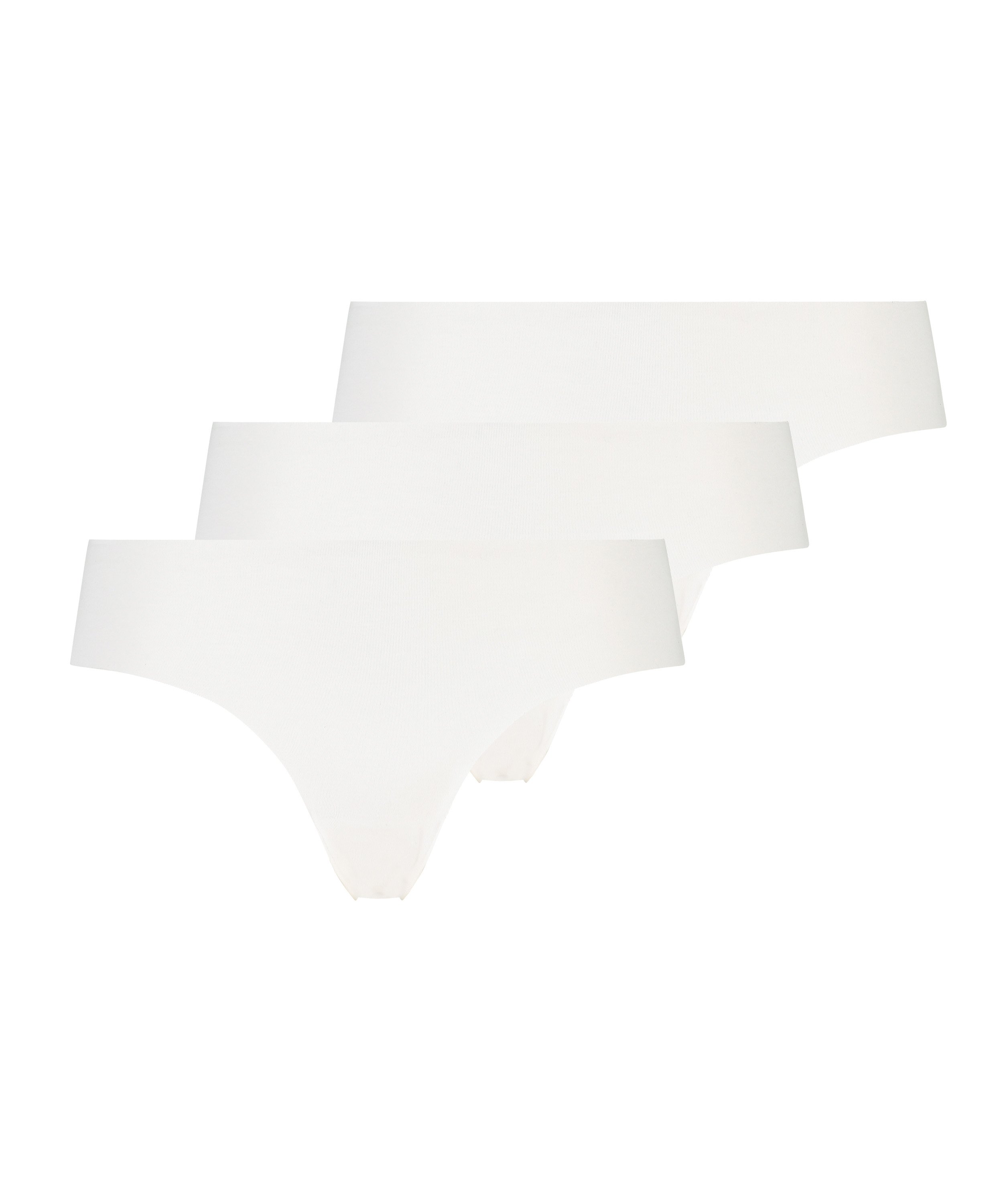 3-pack invisible brazilian, Wit, main