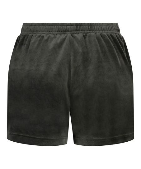 Shorts Velours Pocket, Groen