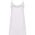 Pointelle slipdress, Grijs