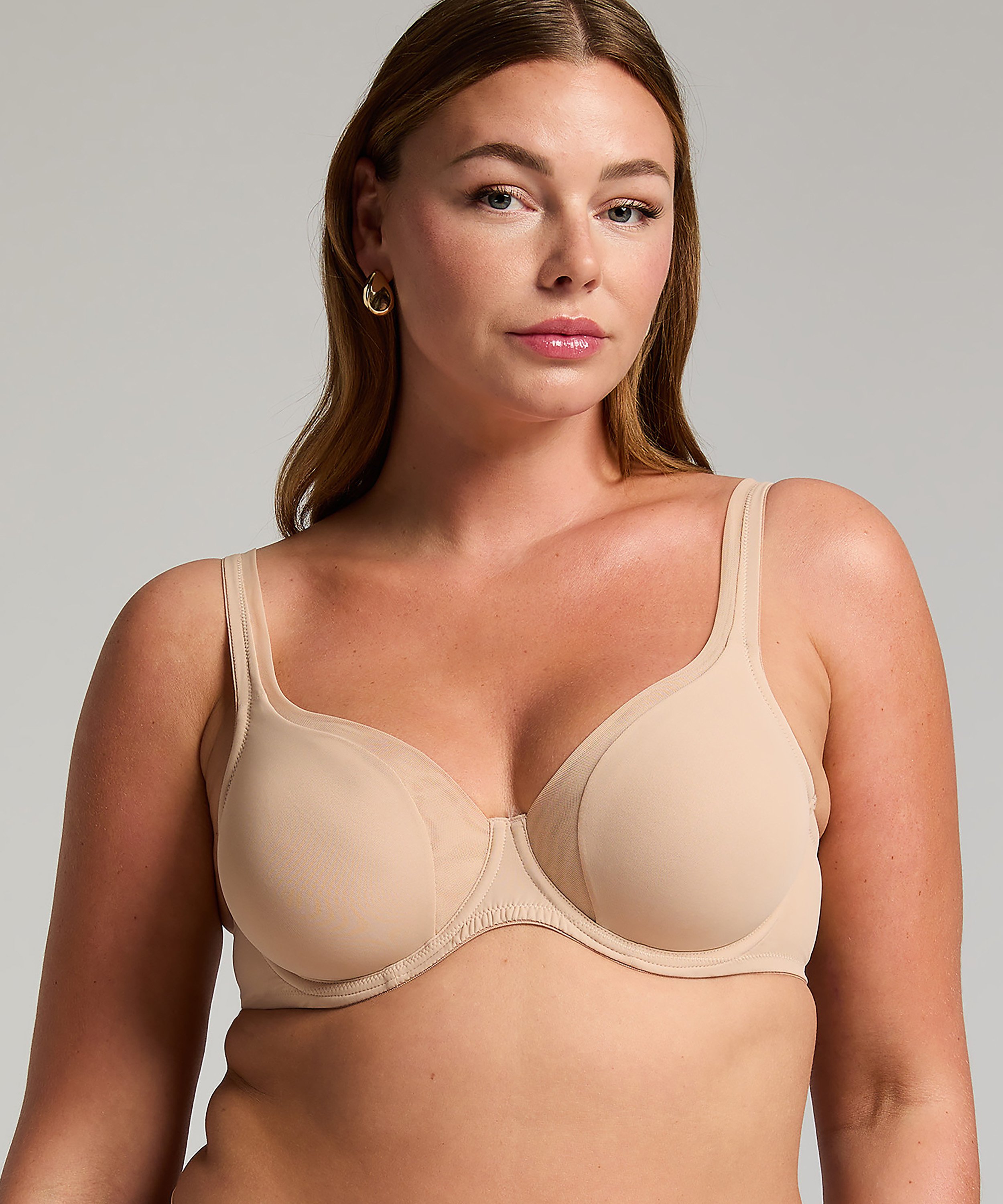 Niet-voorgevormde beugel bh Mesh, Beige, main