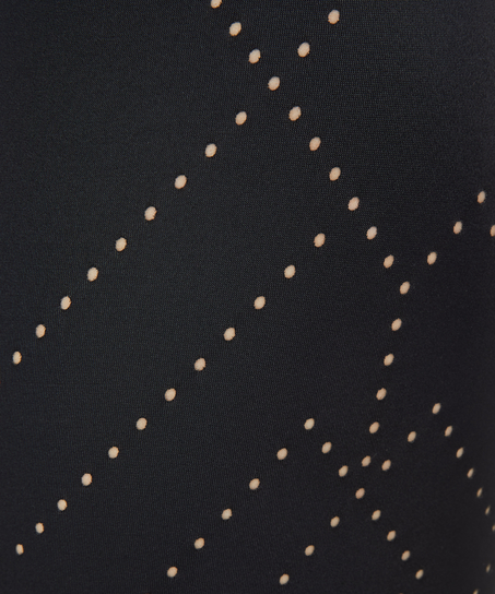 Legging de sport HKMX court Naira taille haute, Noir