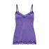 Cami top Velours Lace, Paars