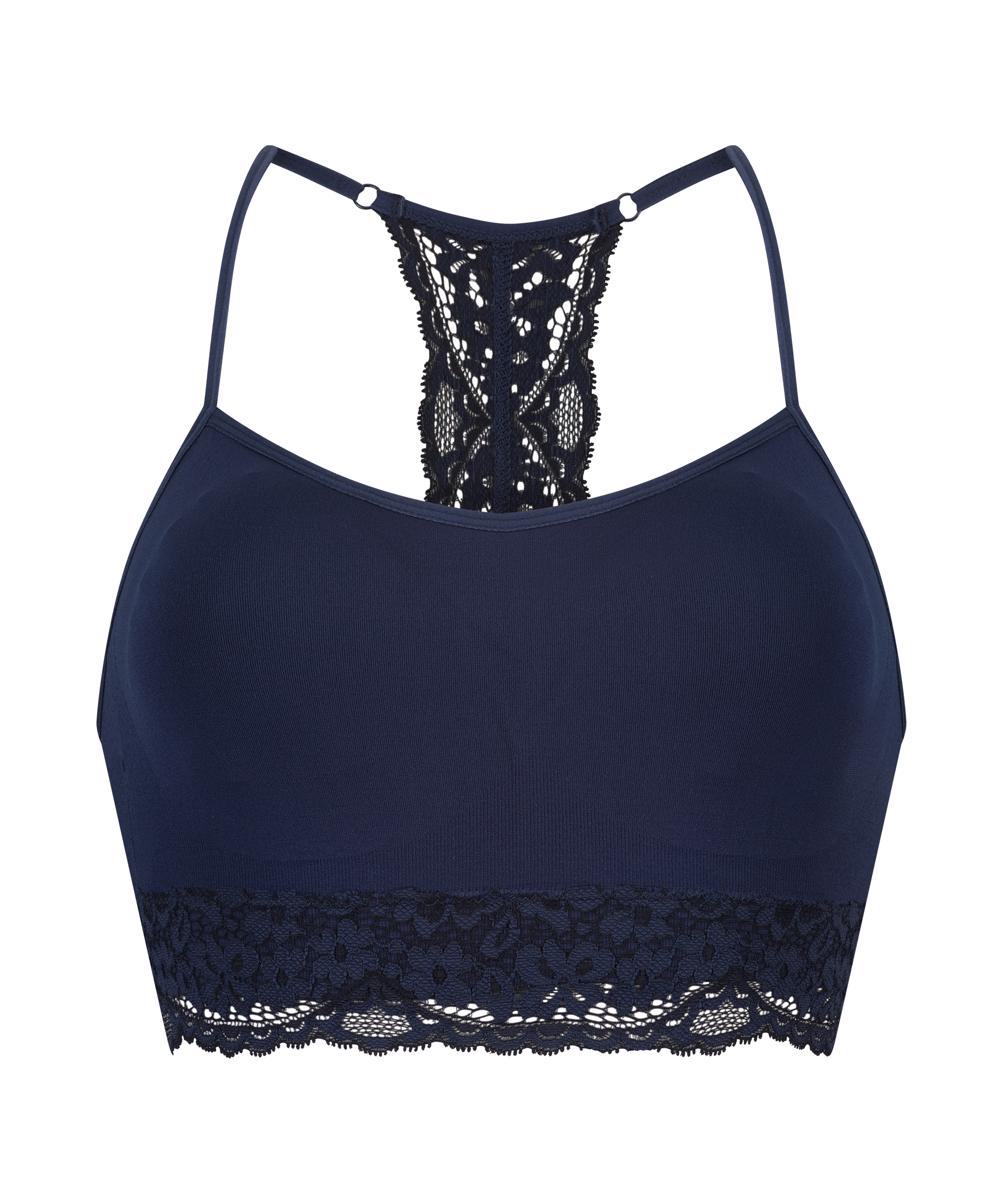 Seamless bralette Marine, Blauw, main