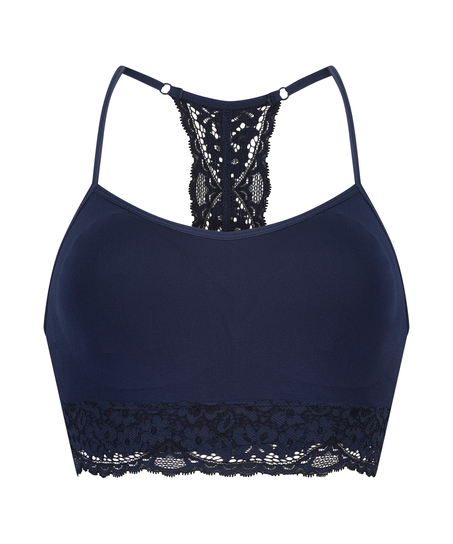 Seamless bralette Marine, Blauw