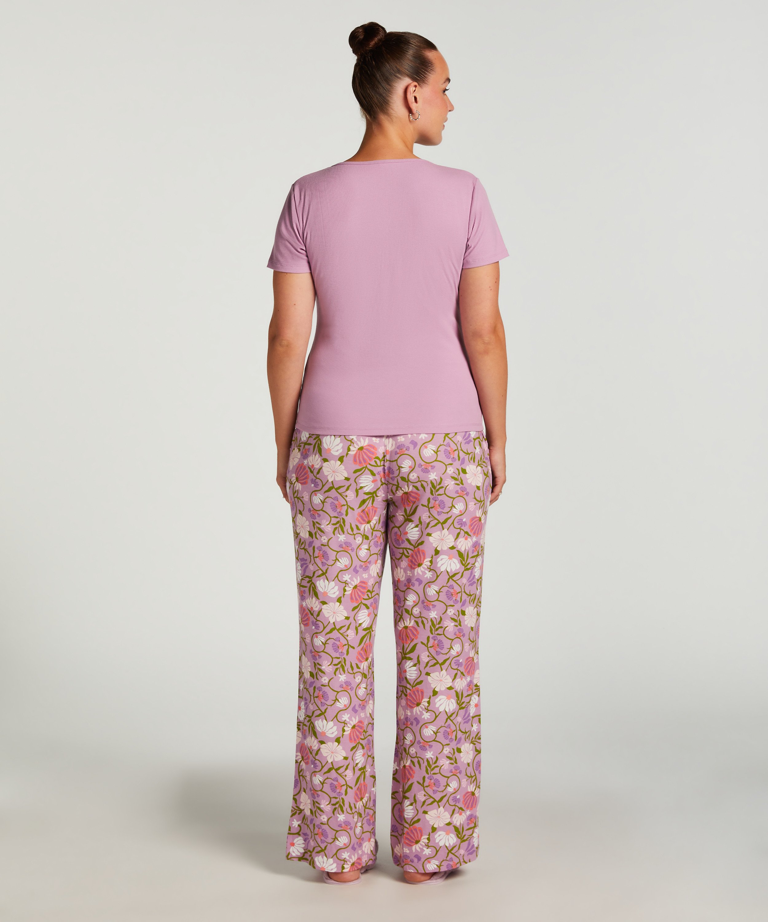 Pantalon de pyjama Jersey, Pourpre, main