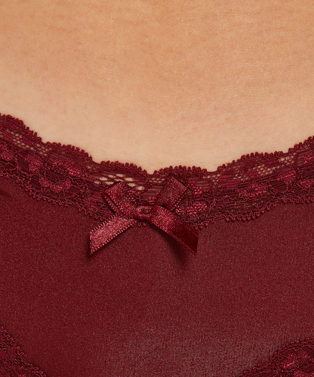 Slip brésilien V-shape micro, Rouge