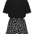 Ensemble de pyjama court, Noir