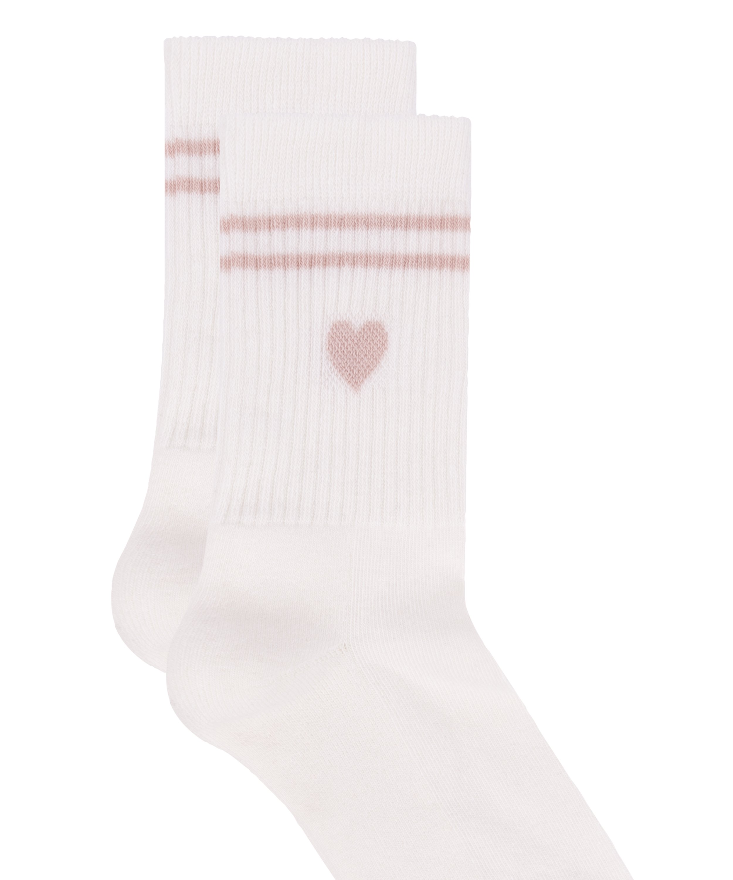 Chaussettes courtes en coton, Blanc, main