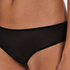 Slip brésilien invisible Stripe mesh, Noir