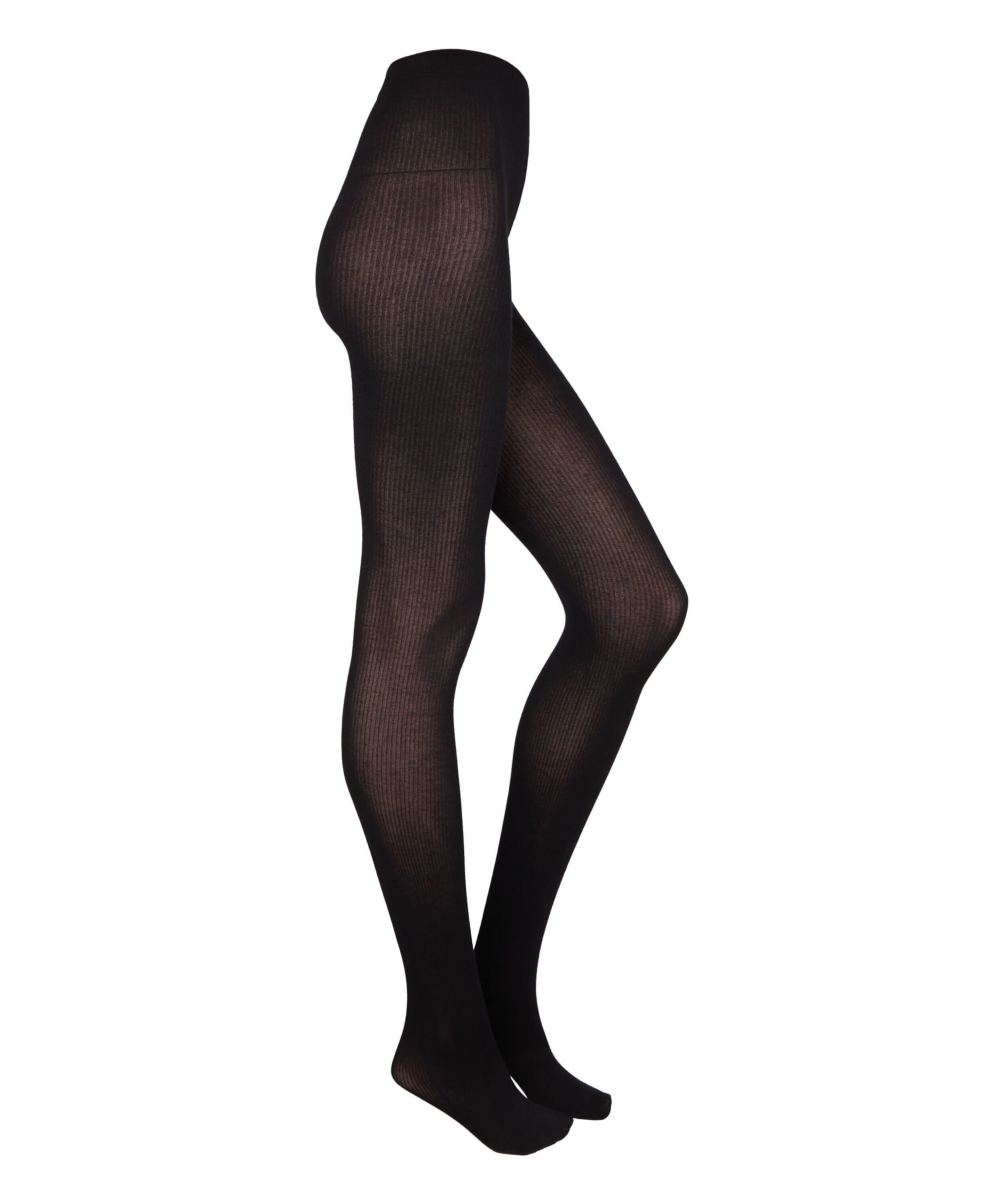 Geribbelde Panty Cashmere Blend