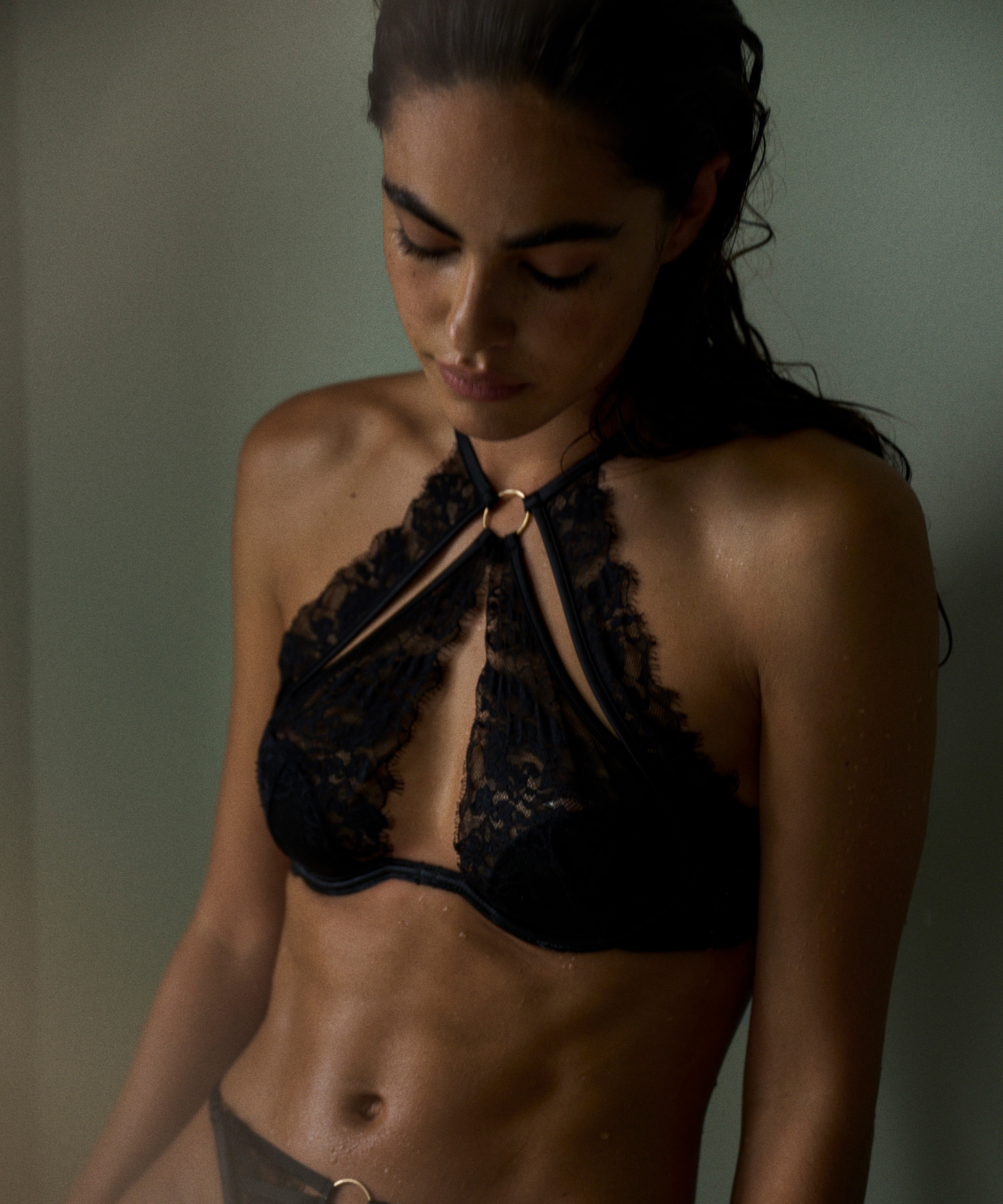 Voorgevormde beugel bh Nienke, Zwart, main