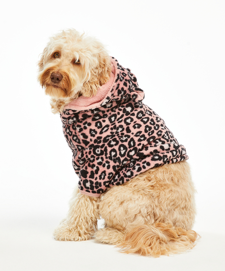 Fleece honden onesie, Roze