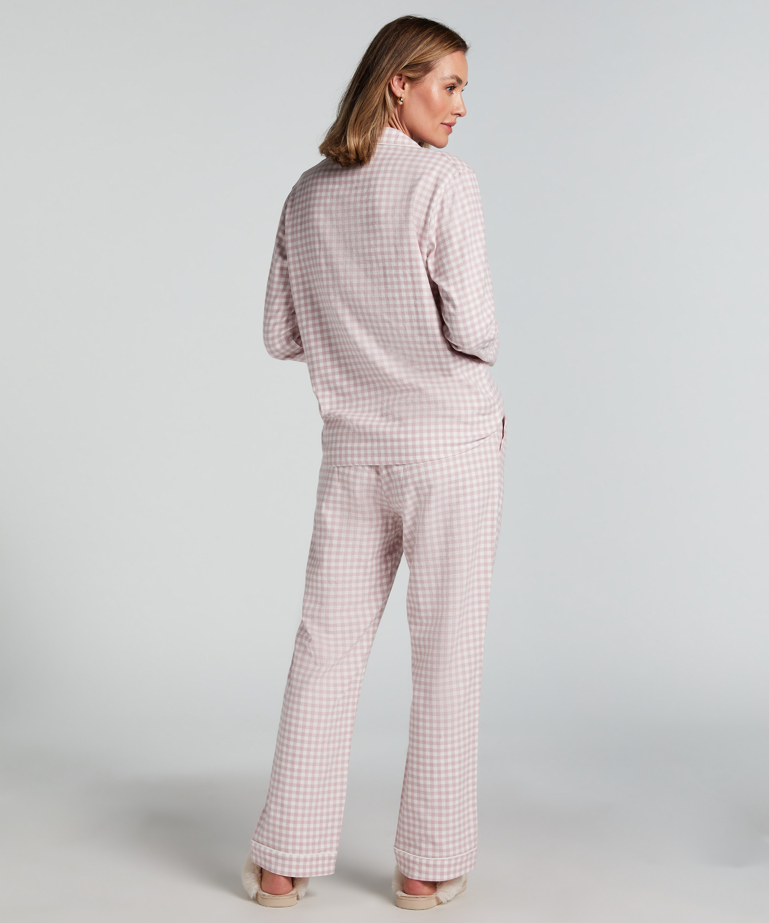 Pyjamabroek Flannel, Paars, main