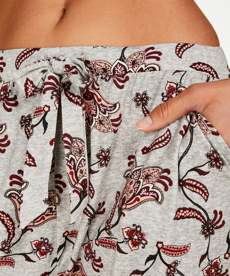 Pyjamabroek Jersey loose fit, Grijs