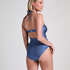 Maillot de bain bandeau en Sardinia, Bleu