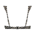 Voorgevormde beugel bikinitop Zebra, Bruin