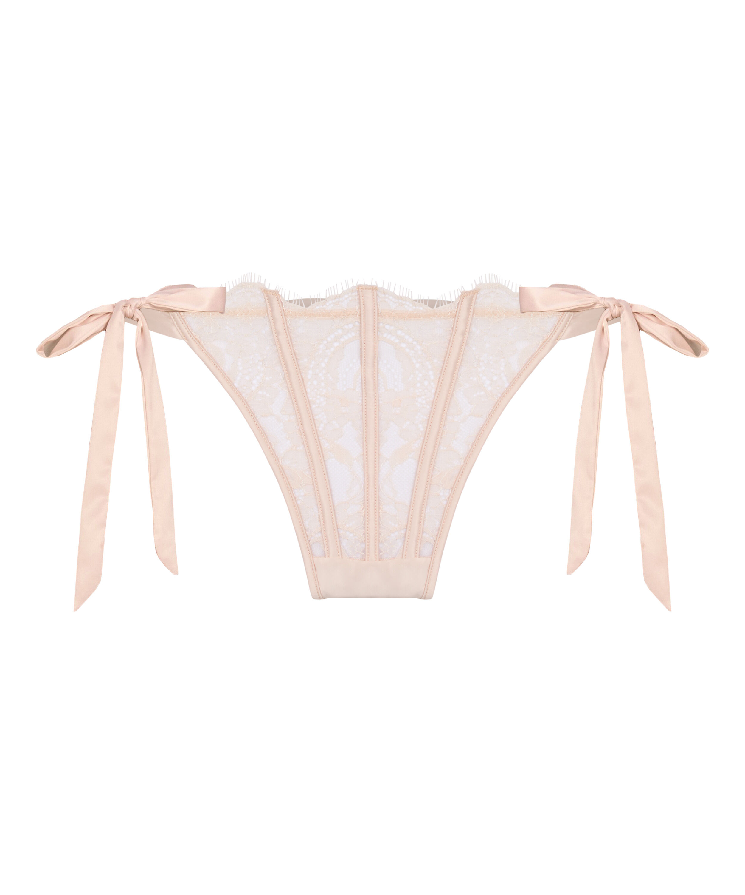 Hoog Uitgesneden String Sylvia, Beige Hoog Uitgesneden String Sylvia, Beige