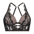 Voorgevormde push-up longline beugel bh Margaret Lucy Hale, Zwart